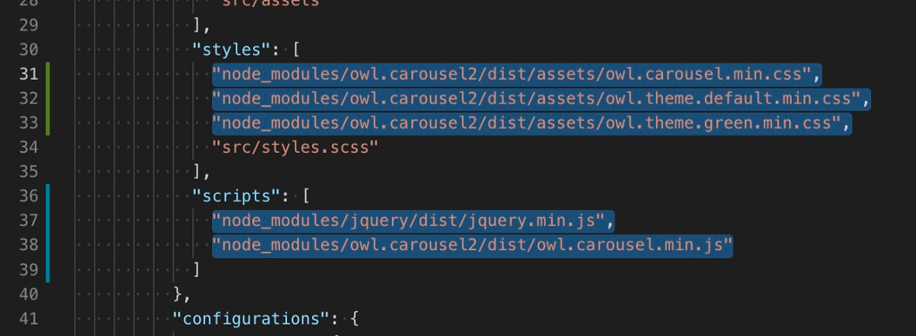 引入必要的檔案,owl.theme.green.min.css 不一定要引入